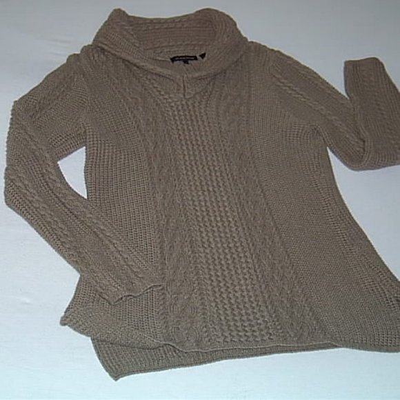 Women's Jeanne Pierre Size Med Cableknit Sweater - Picture 6 of 9